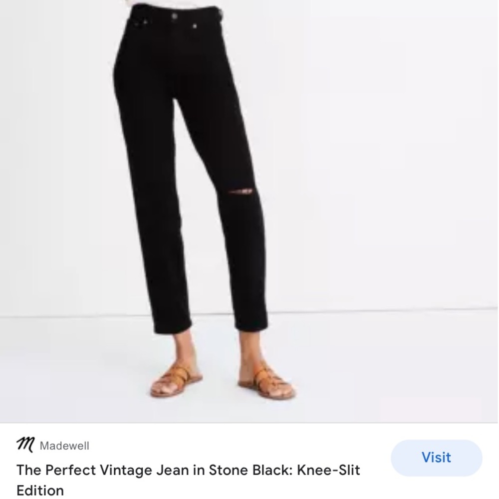 NWT Madewell Perfect Vintage Jean 28